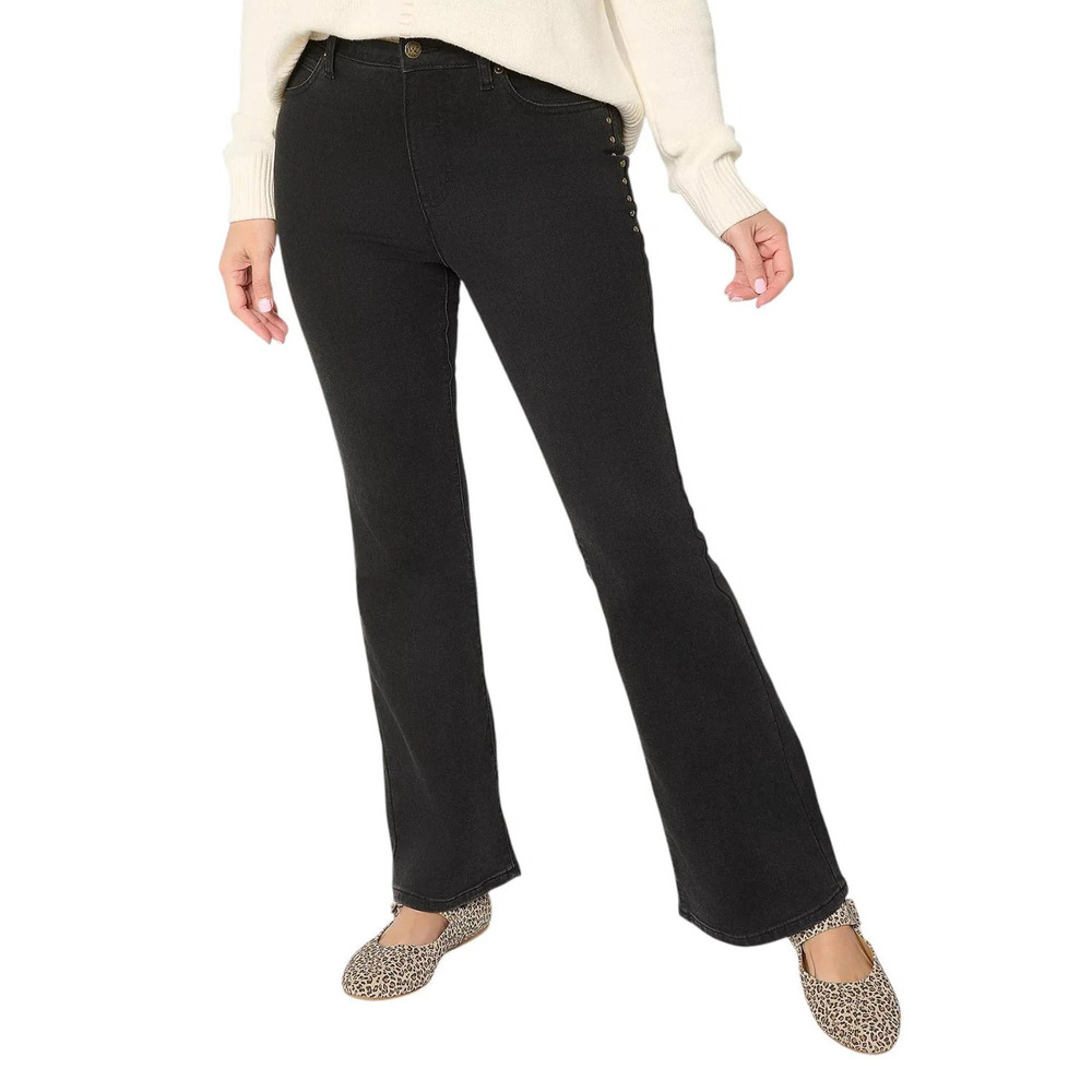 Me by Jennie Garth Petite Studded Bootcut Jeans - Petite